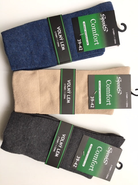 6 párů ponožek Jednobarevné klasik
